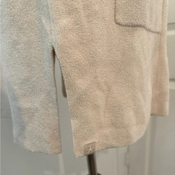 Barefoot Dreams CozyChic Ultra Lite Sleeveless Shawl Vest Relaxed Lagenlook Sml - Picture 7 of 11